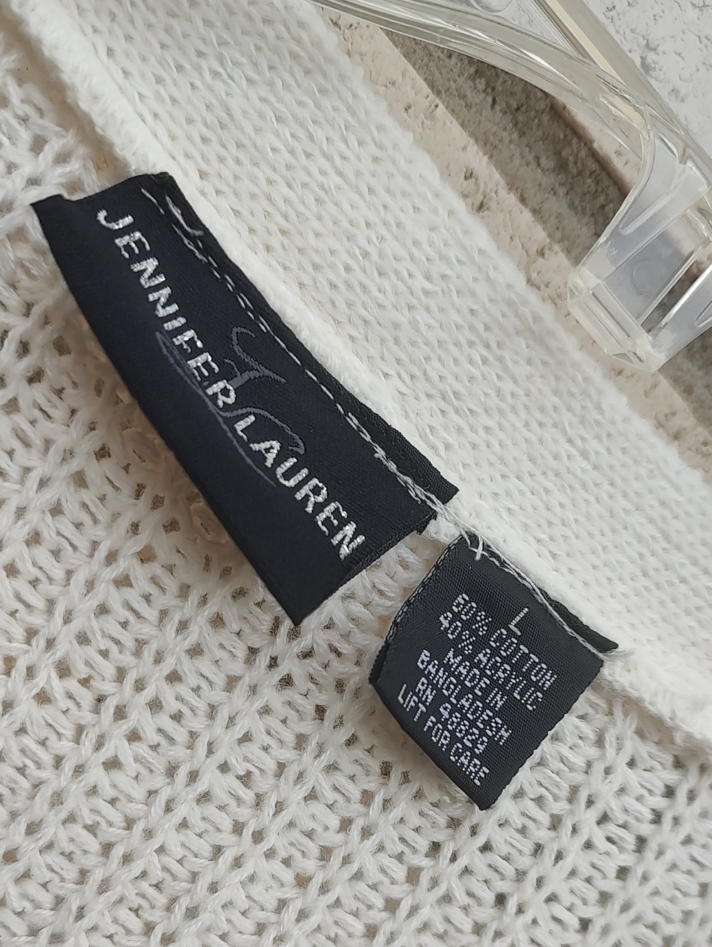 Light Cream Ruffle Cuff Open-Front Cardigan - Picture 6 of 8